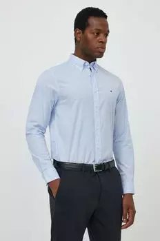 Хлопчатобумажная рубашка Tommy Hilfiger, синий