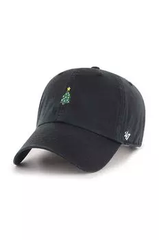 Хлопчатобумажная шапка 47brand, черный