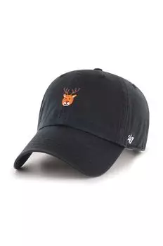 Хлопчатобумажная шапка 47brand, черный