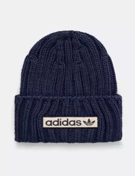 Хлопчатобумажная шапка adidas Originals, темно-синий