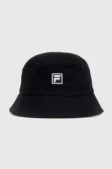 Хлопчатобумажная шапка Fila, черный