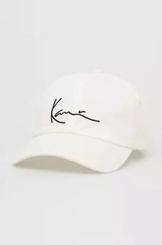 Хлопчатобумажная шапка Karl Kani, белый