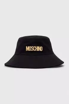 Хлопчатобумажная шапка Moschino, черный