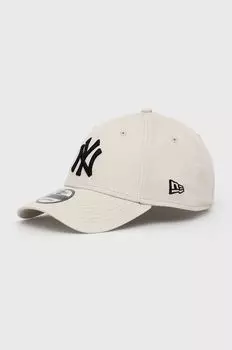 Хлопчатобумажная шапка New Era, бежевый
