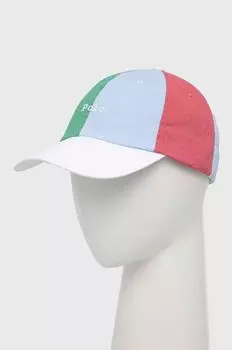 Хлопчатобумажная шапка Polo Ralph Lauren, мультиколор