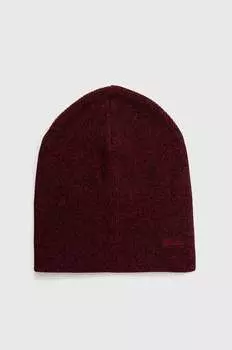 Хлопчатобумажная шапка Superdry, гранат
