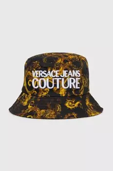 Хлопчатобумажная шапка Versace Jeans Couture, черный