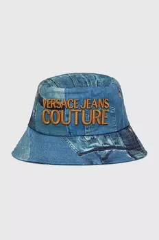 Хлопчатобумажная шапка Versace Jeans Couture, синий
