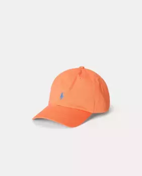 Хлопчатобумажная шапочка для мальчика с вышитой лошадкой Polo Ralph Lauren, оранжевый