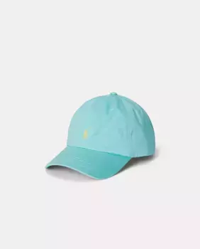 Хлопчатобумажная шапочка для мальчика с вышитой лошадкой Polo Ralph Lauren, голубой