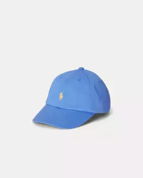 Хлопчатобумажная шапочка для мальчика с вышитой лошадкой Polo Ralph Lauren, синий