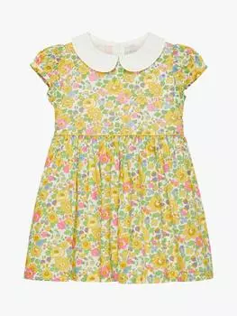 Хлопчатобумажное платье для малышки бетси Trotters, цвет Yellow/Multi