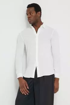 Хлопчатобумажную рубашку Armani Exchange, белый