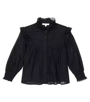 Хлопчатобумажную рубашку Chlo, черный