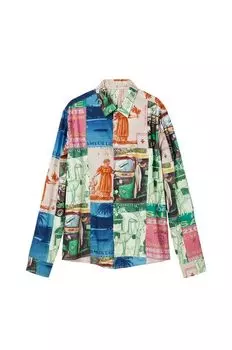 Хлопчатобумажную рубашку Desigual, мультиколор