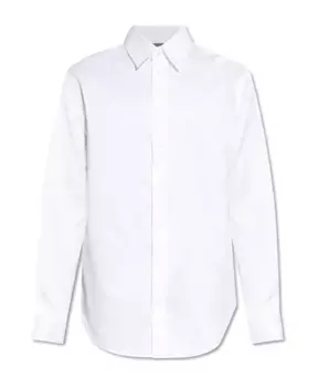 Хлопчатобумажную рубашку Emporio Armani, белый