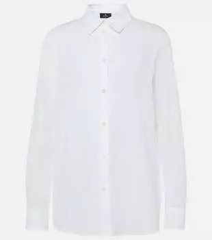 Хлопчатобумажную рубашку Etro, белый