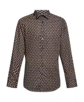 Хлопчатобумажную рубашку Etro, синий