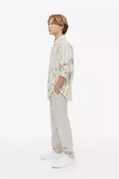 Хлопчатобумажную рубашку H&M, белый