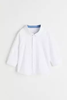 Хлопчатобумажную рубашку H&M, белый