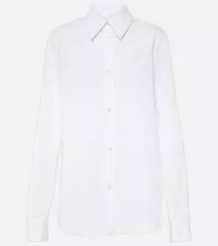 Хлопчатобумажную рубашку Jil Sander, белый