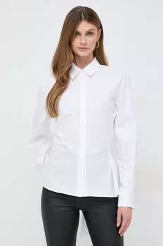 Хлопчатобумажную рубашку Karl Lagerfeld, белый