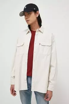 Хлопчатобумажную рубашку Levi's, бежевый