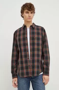 Хлопчатобумажную рубашку Levi's, черный