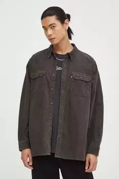 Хлопчатобумажную рубашку Levi's, серый