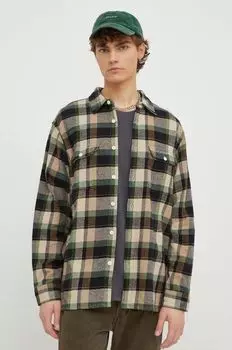Хлопчатобумажную рубашку Levi's, зеленый