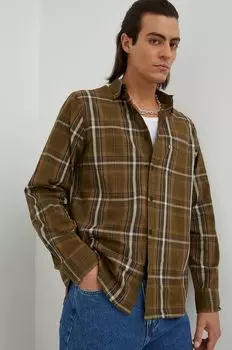 Хлопчатобумажную рубашку Levi's, зеленый