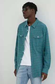 Хлопчатобумажную рубашку Levi's, зеленый