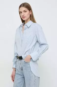 Хлопчатобумажную рубашку Marella, синий