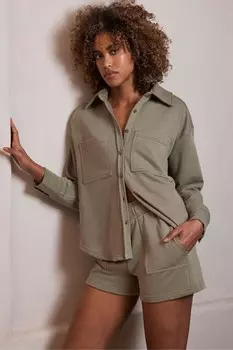 Хлопчатобумажную рубашку Mint Velvet, зеленый