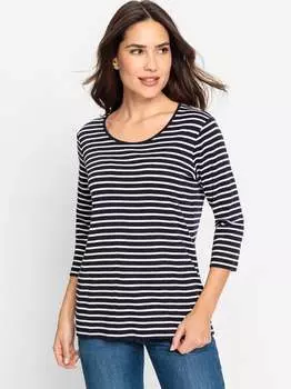 Хлопчатобумажную рубашку Olsen, синий