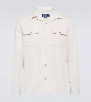 Хлопчатобумажную рубашку Polo Ralph Lauren, белый