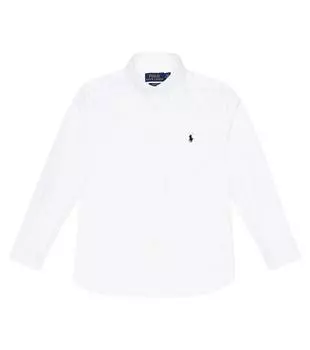 Хлопчатобумажную рубашку Polo Ralph Lauren, белый