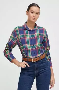Хлопчатобумажную рубашку Polo Ralph Lauren, мультиколор