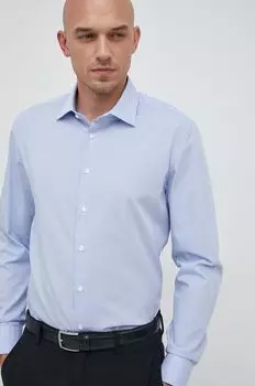 Хлопчатобумажную рубашку Seidensticker, синий