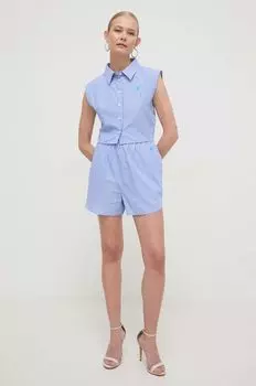 Хлопчатобумажную рубашку Silvian Heach, синий