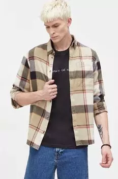 Хлопчатобумажную рубашку Solid, зеленый