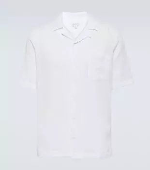 Хлопчатобумажную рубашку Sunspel, белый