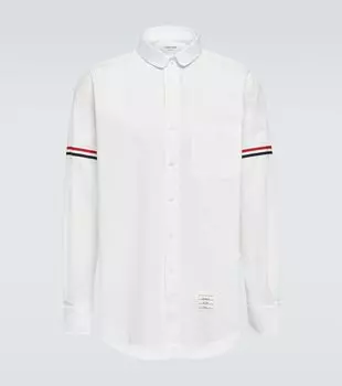 Хлопчатобумажную рубашку Thom Browne, белый