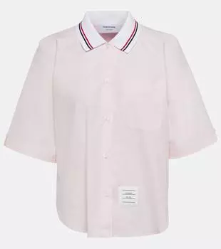 Хлопчатобумажную рубашку Thom Browne, розовый