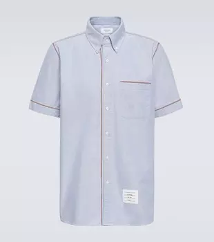 Хлопчатобумажную рубашку Thom Browne, синий