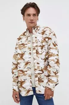 Хлопчатобумажную рубашку Tommy Jeans, коричневый