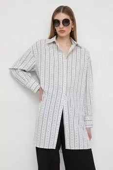 Хлопчатобумажную рубашку Twinset, белый