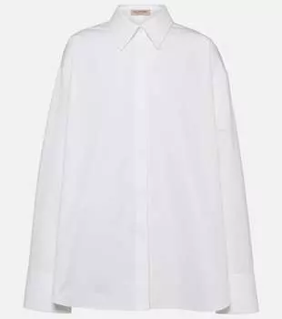 Хлопчатобумажную рубашку Valentino, белый