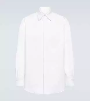 Хлопчатобумажную рубашку Valentino, белый