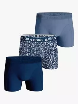Хлопчатобумажные эластичные плавки Bjrn Borg, цвет Blue Mid